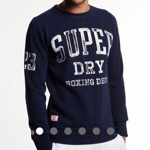 Superdry Boxing Yard Mens raining Crew Sweatshirt S